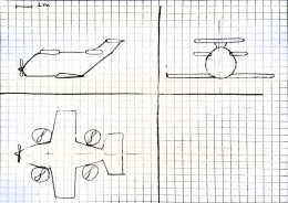 Mini-Bee first hand sketch